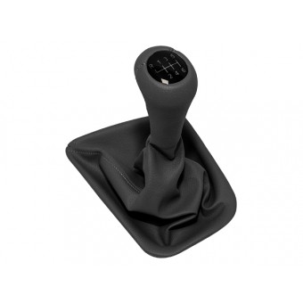 Topuzlu Vites Körüğü E46 -6 İleri- Man.Şanz; Gri Suni Deri Işıklı