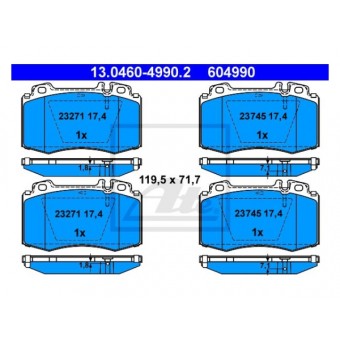 Fren Balatası W211 Ön -Sport-