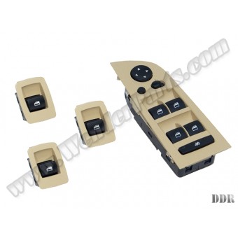 Cam Düğmesi E90+LCI (Set); Bej Çerçeveli (Karartmalı & Katlamalı Ayna)