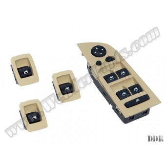 Cam Düğmesi E90+LCI Set Bej Çerçeveli; Karartmalı & Katlamalı Ayna