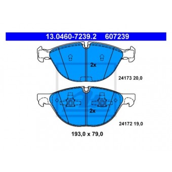 Fren Balatası X5:E70 X6:E71 X5:F15 X6:F16 Ön 3.0d>5.0i