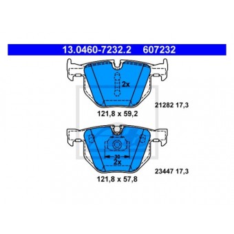 Fren Balatası E70 E71 F15 F16 Arka 2.5d 3.0i/d>4.0i