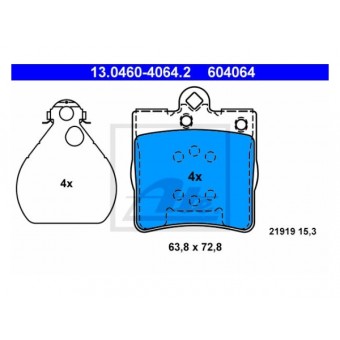 Fren Balatası W203 Arka 180>240