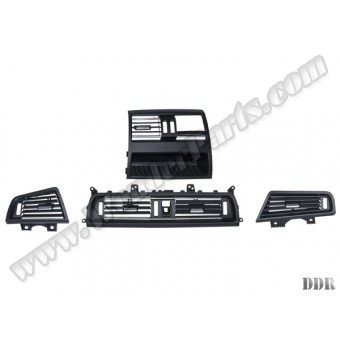 Klima/Kalorifer Izgarası F10+LCI Set:4ad Ön+Arka Nikelajlı Siyah