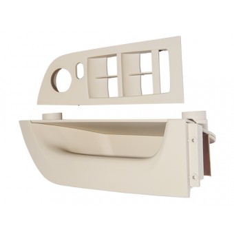 Kapı Tutamağı E90 Ön Sol; Bej Cam Düğme Çerçeveli