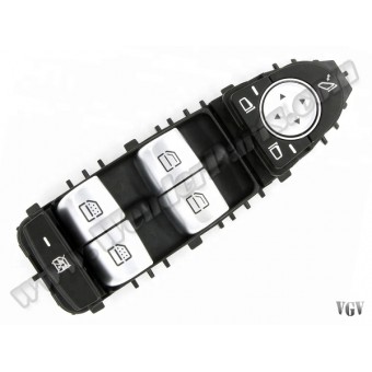 Cam Düğmesi W222 Ön Sol Siyah; Katlamalı Ayna