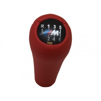 Vites Topuzu -BMW- -6 İleri- Man.Şanz; Kırmızı Suni Deri -///M-