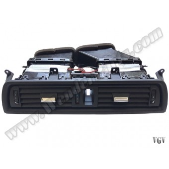 Klima/Kalorifer Izgarası F10+LCI Ön Orta; (Komple) Siyah