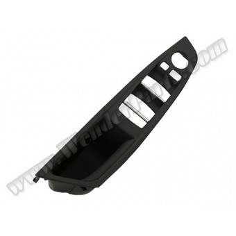 Cam Düğme Çerçevesi F10+LCI Ön Sol; Siyah