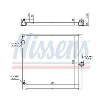 Motor Su Radyatörü X5:E70 [N52 N62] Otm.Şanz; AC+