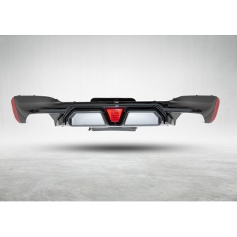 Tampon Difüzörü G30 Arka; <OO-OO> Egz.Çıkışlı (Işıklı) -///M5- 2017-20