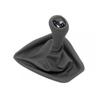 Topuzlu Vites Körüğü E90+LCI E92+LCI -6 İleri- Man.Şanz; Gri Suni Deri Işıklı -///M-